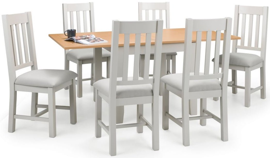 Richmond Flip - top Dining Table with 6 Chairs - Julian Bowen
