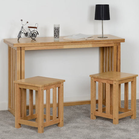 Richmond Foldaway Dining Set with 2 Stools - Seconique