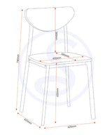 Riley Small Dining Table Set with 2 Chairs - Seconique