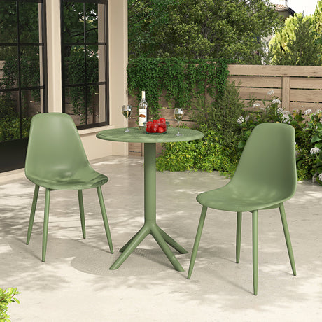 Rimini 3 Piece Garden Bistro Set Table and Chairs - Core Products