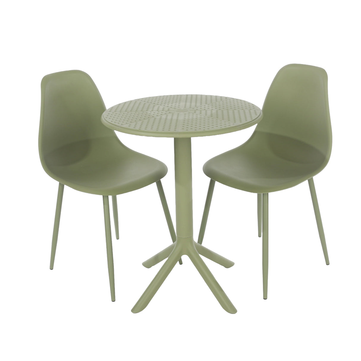 Rimini 3 Piece Garden Bistro Set Table and Chairs - Core Products