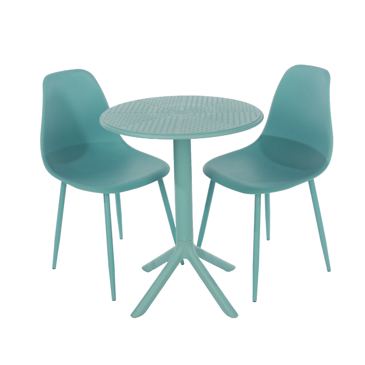 Rimini 3 Piece Garden Bistro Set Table and Chairs - Core Products