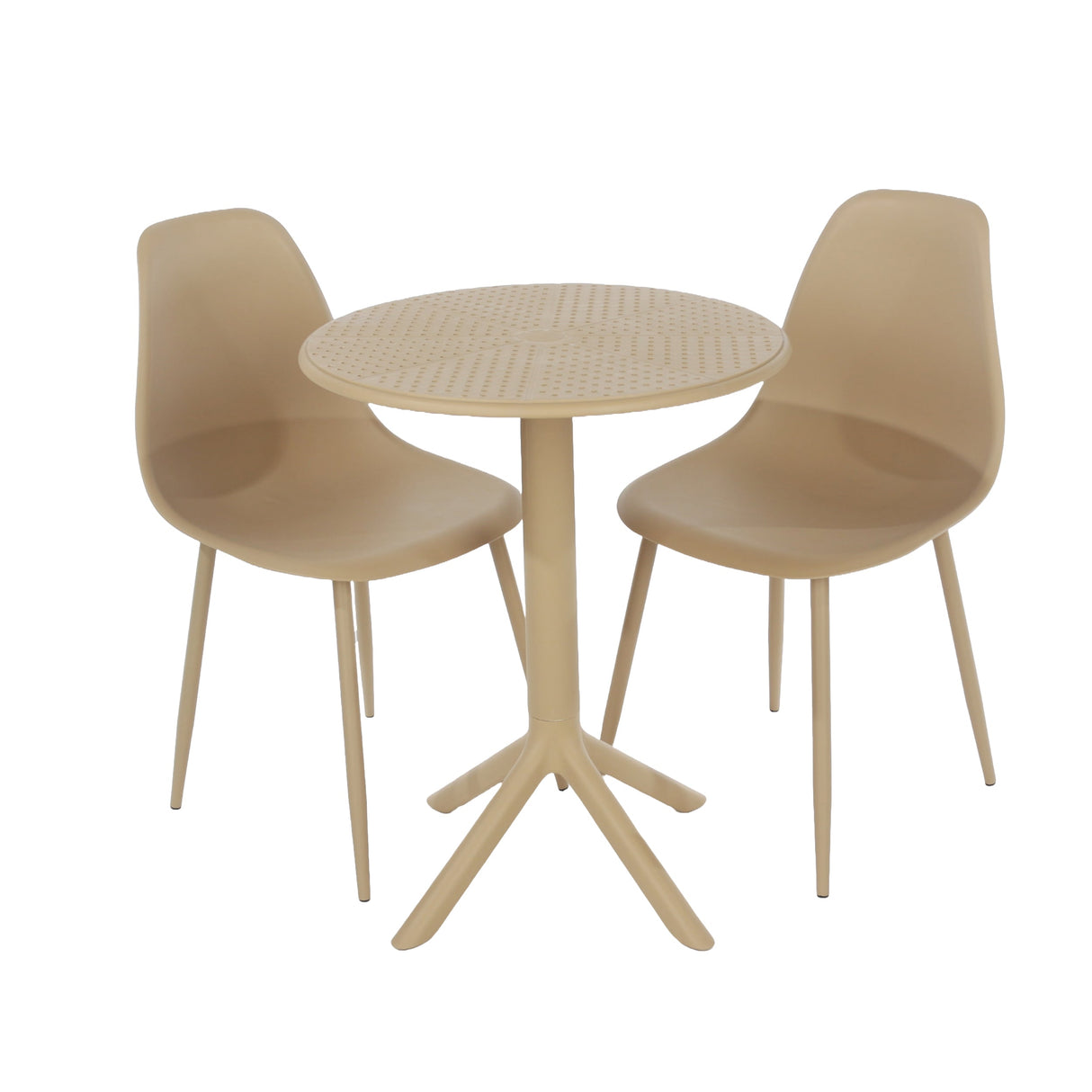 Rimini 3 Piece Garden Bistro Set Table and Chairs - Core Products