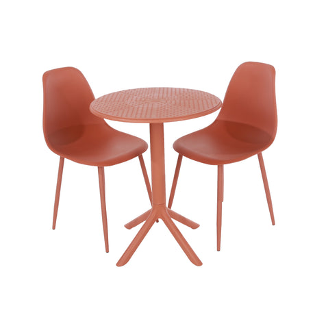 Rimini 3 Piece Garden Bistro Set Table and Chairs - Core Products