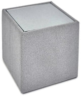 Rohe Glass Top Fabric Lamp Table - Julian Bowen