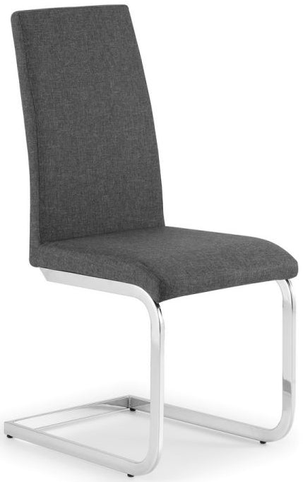 Roma Fabric Cantilever Dining Chairs - Julian Bowen