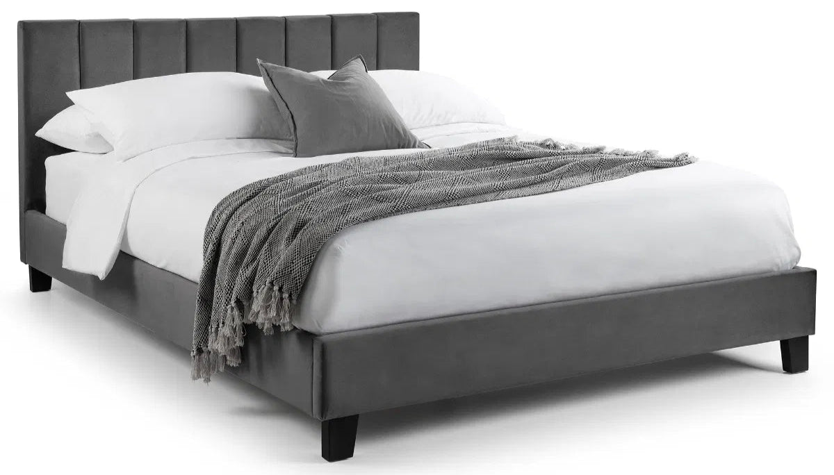 Rosa Velvet Bed Frame in a Box - Julian Bowen