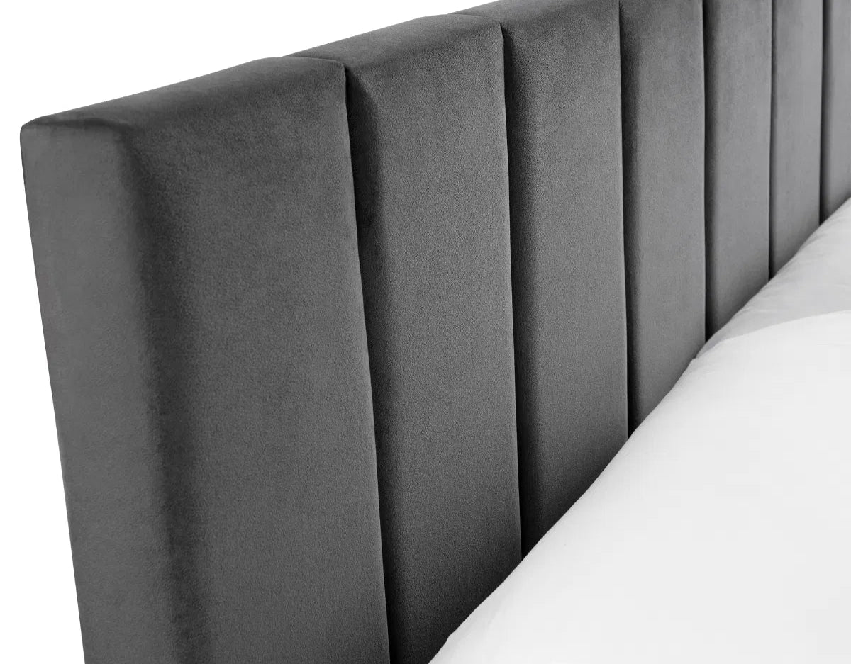 Rosa Velvet Bed Frame in a Box - Julian Bowen