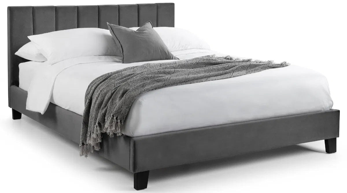 Rosa Velvet Bed Frame in a Box - Julian Bowen