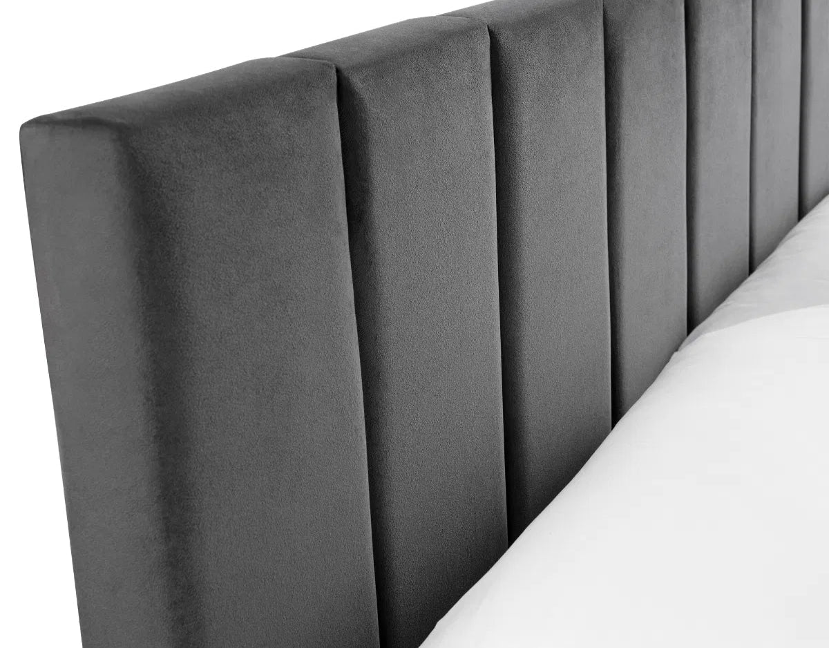 Rosa Velvet Bed Frame in a Box - Julian Bowen