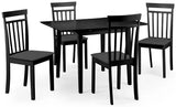 Rufford Butterfly Extending Dining Table With 4 Coast Chairs - Julian Bowen