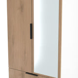 Java Mirrored 2 Drawer 2 Door Double Wardrobe
