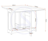 Santos Butterfly Folding Space Saving Dining Set - Seconique