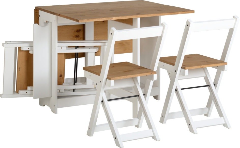 Santos Butterfly Folding Space Saving Dining Set - Seconique