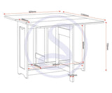 Santos Butterfly Folding Space Saving Dining Set - Seconique