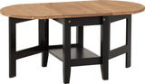Santos Drop Leaf Extending Coffee Table - Seconique
