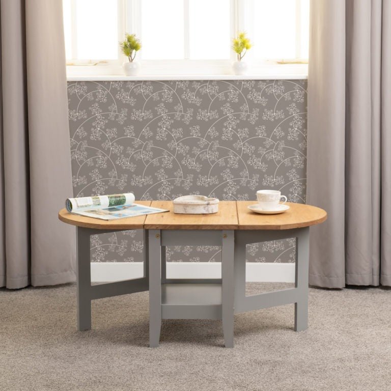 Santos Drop Leaf Extending Coffee Table - Seconique