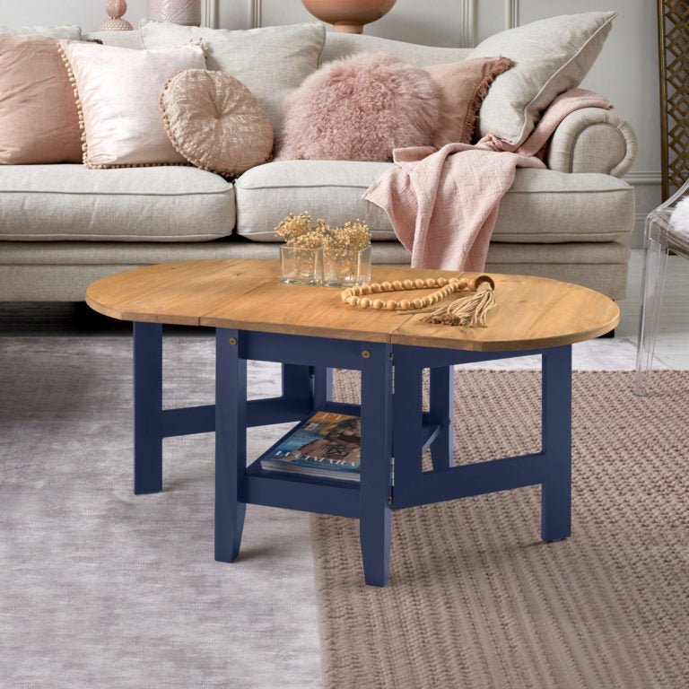 Santos Drop Leaf Extending Coffee Table - Seconique