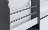 Saturn Mid Sleeper Bed Frame with Desk - Julian Bowen