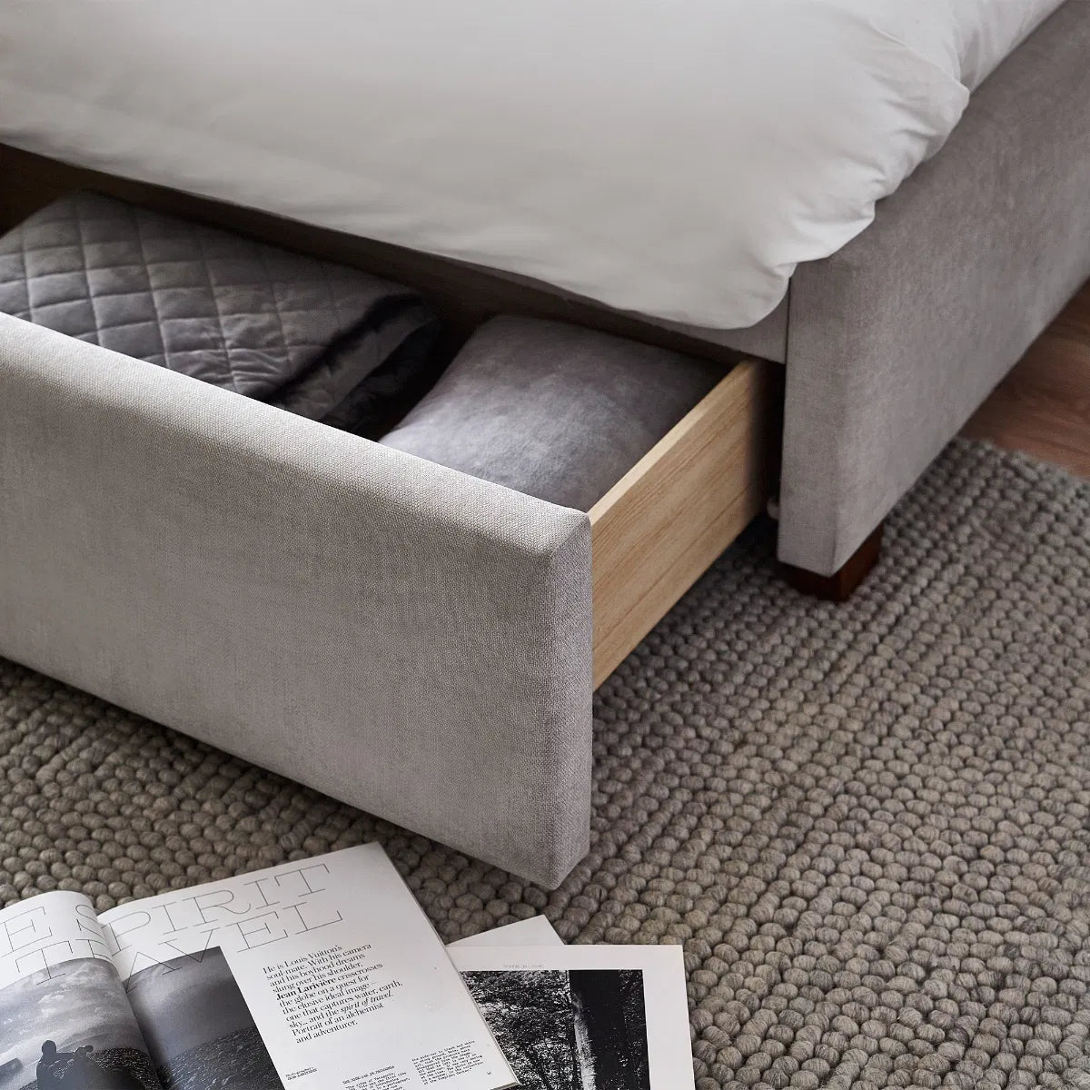 Savannah Velvet Bed Frame - Julian Bowen