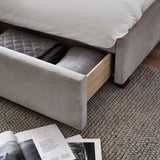 Savannah Velvet Bed Frame - Julian Bowen