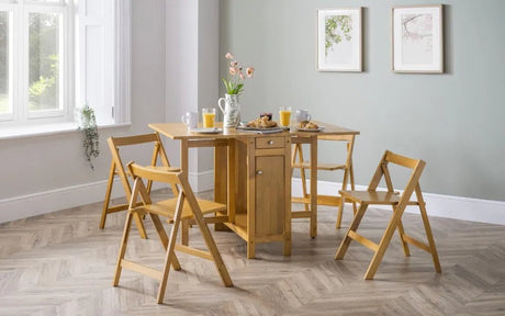 Savoy Butterfly Folding Space Saving Dining Set - Julian Bowen