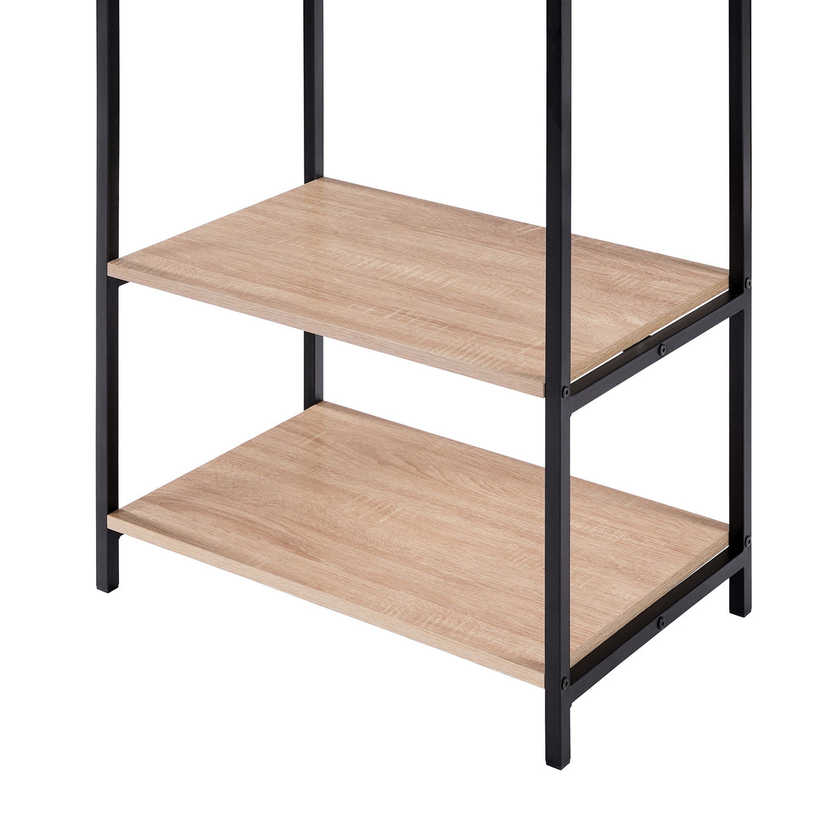 Scala Open Wardrobe with 2 Shelves - Swish Furniture