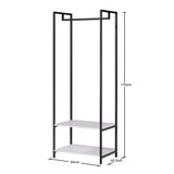 Scala Open Wardrobe with 2 Shelves - Swish Furniture