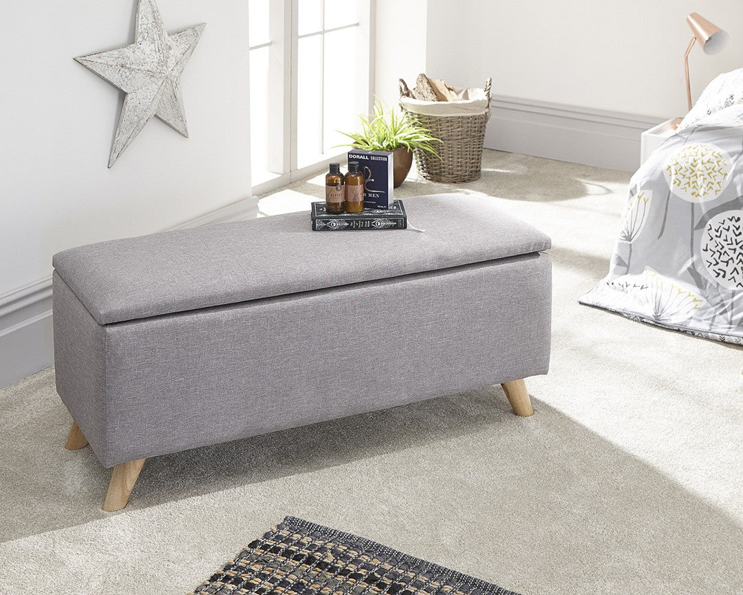Secreto Fabric Ottoman Bench - GFW