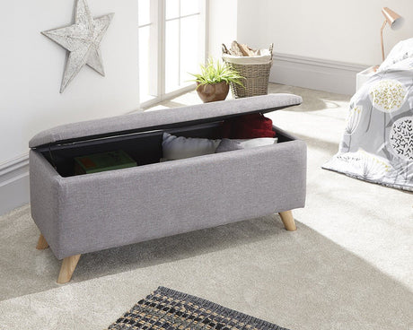 Secreto Fabric Ottoman Bench - GFW