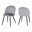 Set of 4 Marlow Velvet Dining Chairs - Seconique