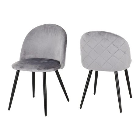 Set of 4 Marlow Velvet Dining Chairs - Seconique