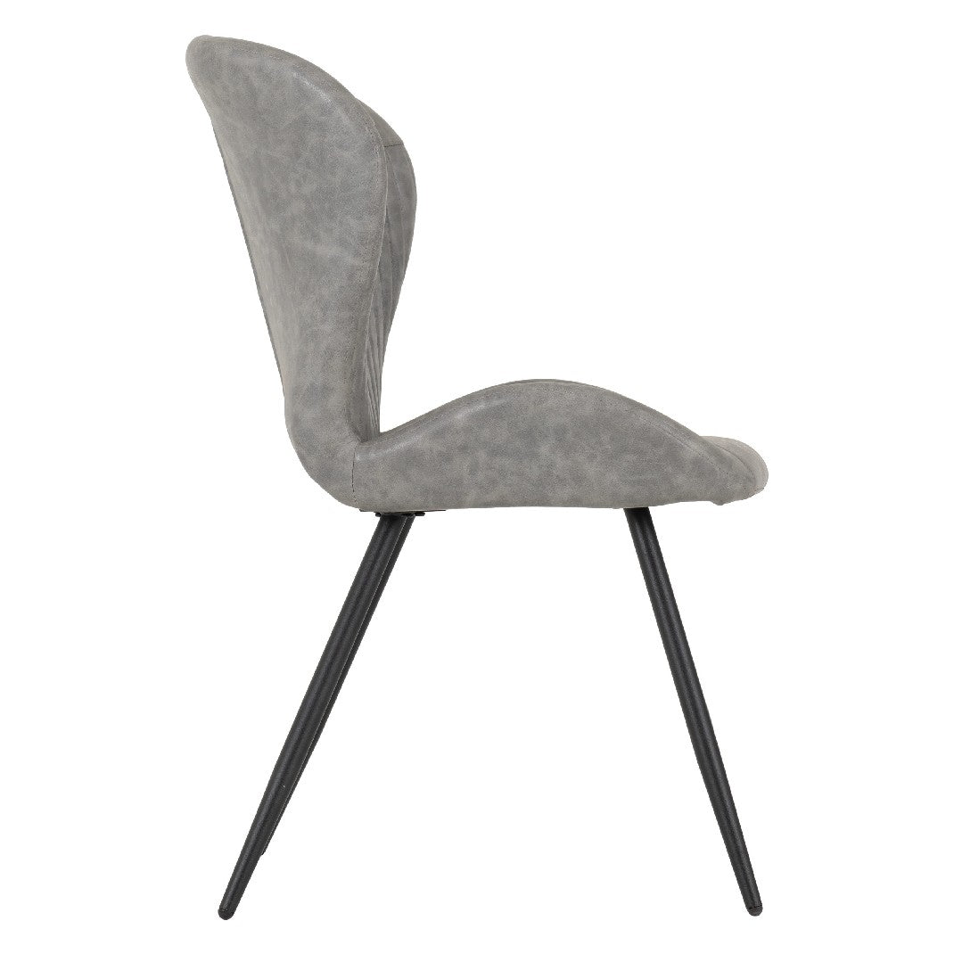 Set of 4 Quebec Faux Leather Dining Chairs - Seconique