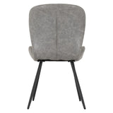 Set of 4 Quebec Faux Leather Dining Chairs - Seconique