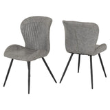 Set of 4 Quebec Faux Leather Dining Chairs - Seconique