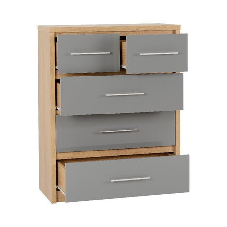 Seville 3+2 Drawer Chest - Seconique