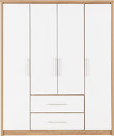 Seville 4 Door 2 Drawer Wardrobe - Seconique