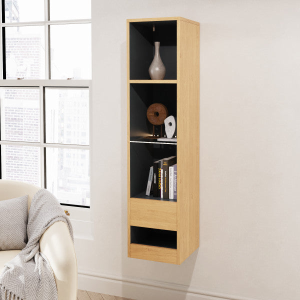 Leon Tall Shelf Unit with LED Lighting