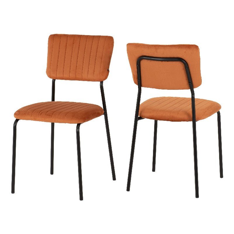 Sheldon Round Wooden Dining Set with 4 Velvet Chairs - Seconique