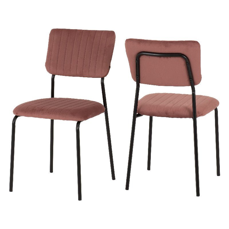 Sheldon Round Wooden Dining Set with 4 Velvet Chairs - Seconique