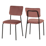 Sheldon Round Wooden Dining Set with 4 Velvet Chairs - Seconique