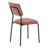 Sheldon Round Wooden Dining Set with 4 Velvet Chairs - Seconique