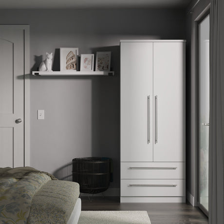 Sherwood 2 Door 2 Drawer Wardrobe - Welcome Furniture