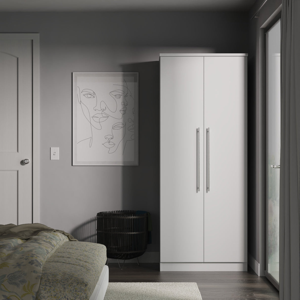 Sherwood 2 Door Wardrobe - Welcome Furniture