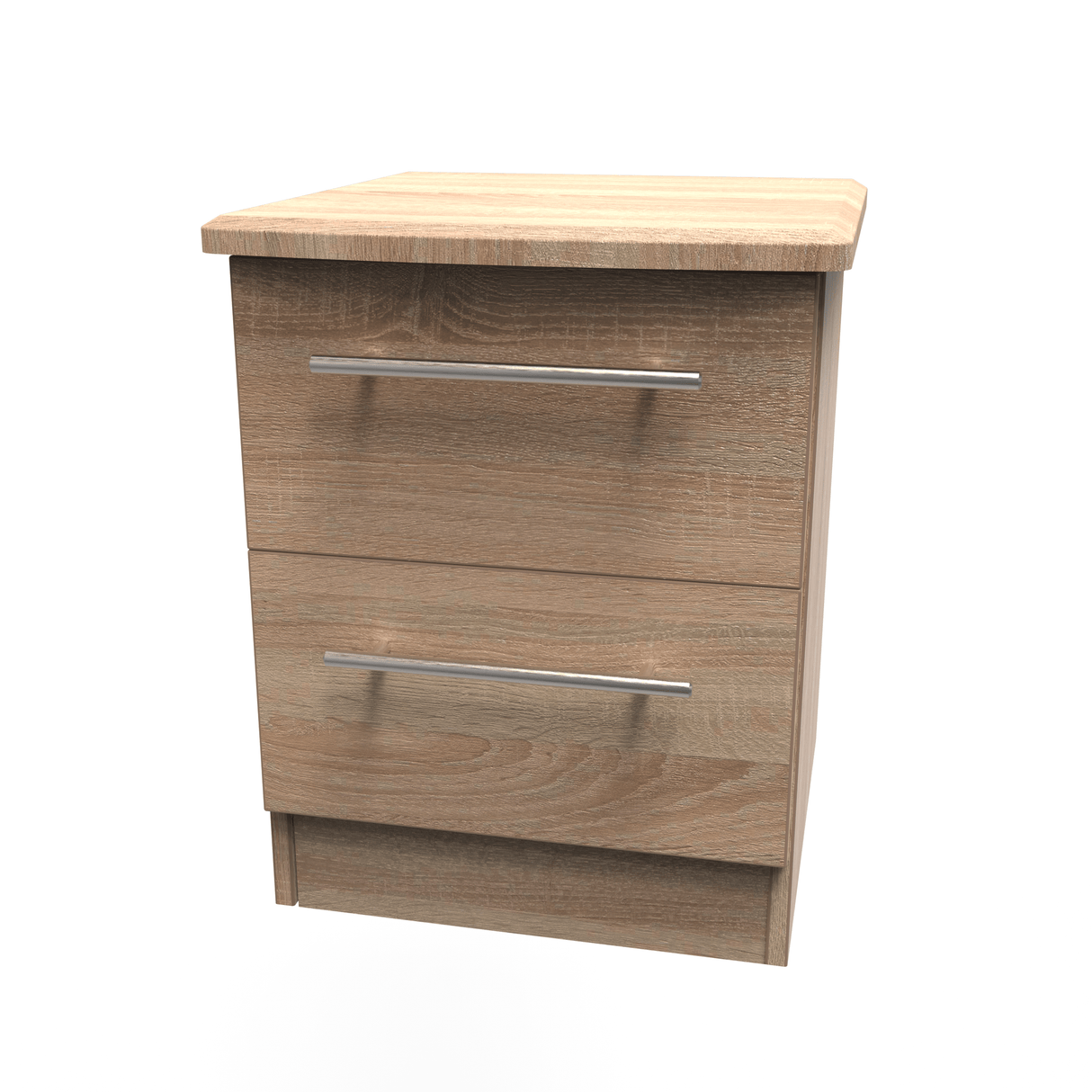 Sherwood 2 Drawer Bedside Cabinet - Welcome Furniture