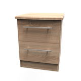 Sherwood 2 Drawer Bedside Cabinet - Welcome Furniture