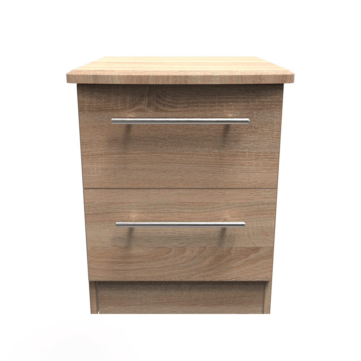 Sherwood 2 Drawer Bedside Cabinet - Welcome Furniture
