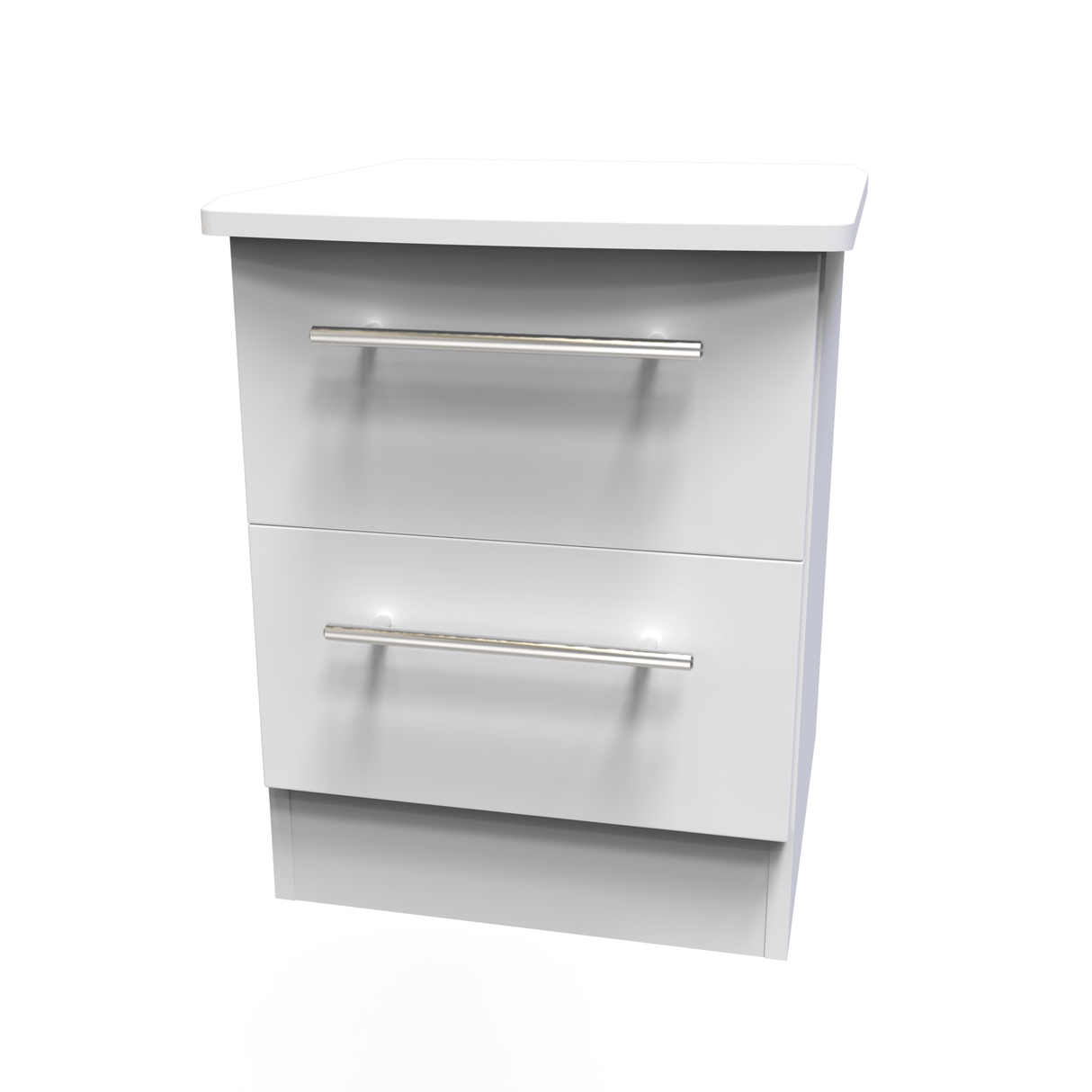 Sherwood 2 Drawer Bedside Cabinet - Welcome Furniture