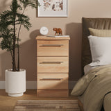 Sherwood 3 Drawer Bedside Cabinet - Welcome Furniture