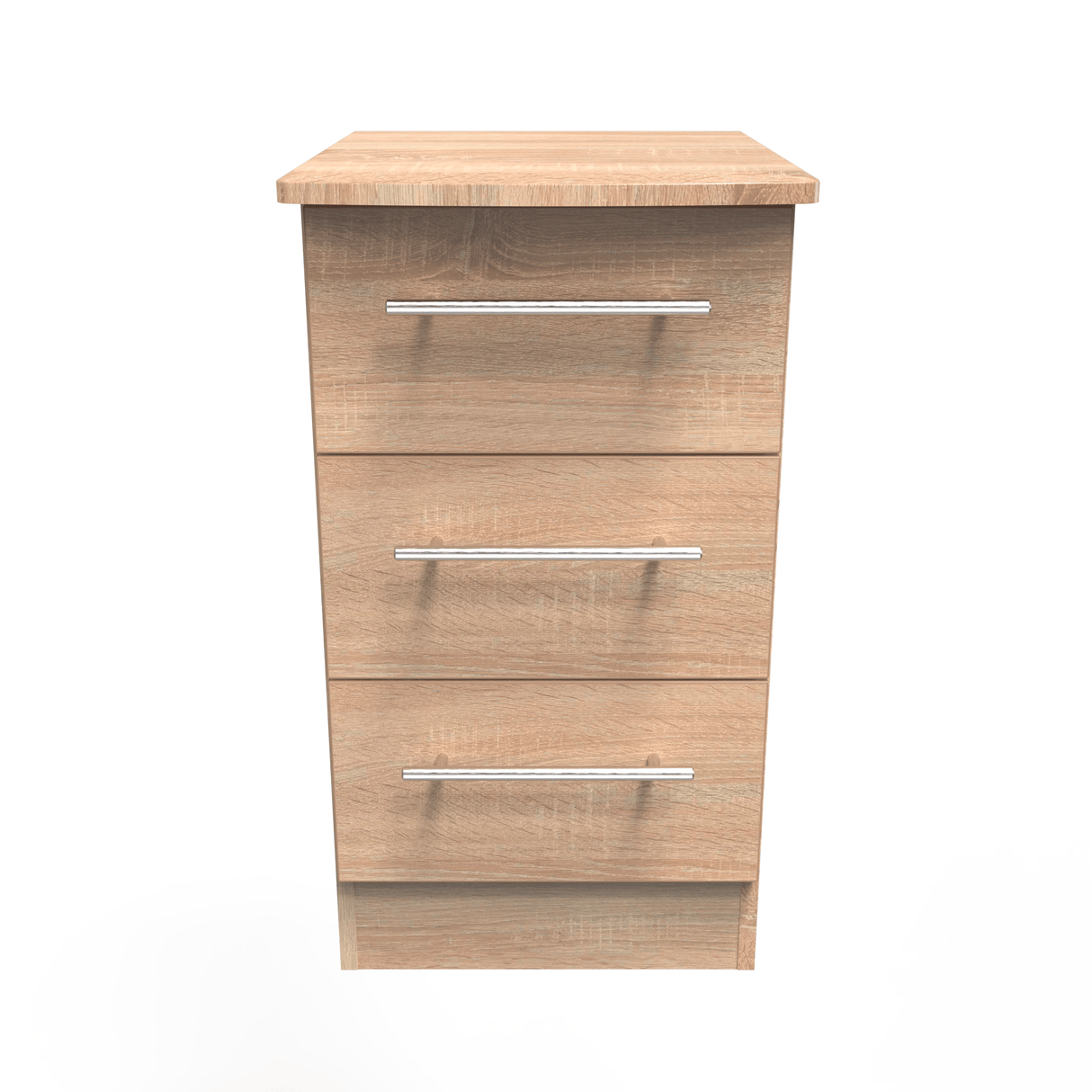 Sherwood 3 Drawer Bedside Cabinet - Welcome Furniture